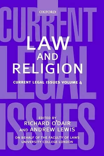 Law and Religion cover