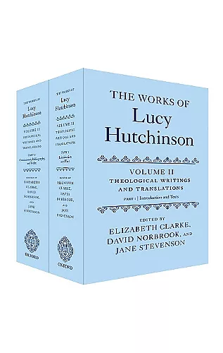 The Works of Lucy Hutchinson cover