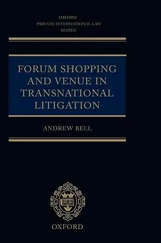 Forum Shopping and Venue in Transnational Litigation cover