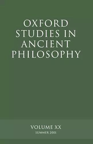 Oxford Studies in Ancient Philosophy Volume XXI cover