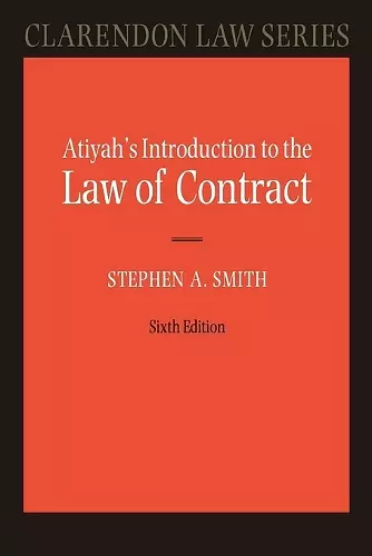 Atiyah's Introduction to the Law of Contract cover