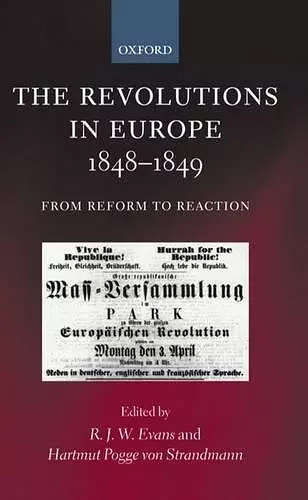 The Revolutions in Europe, 1848-1849 cover