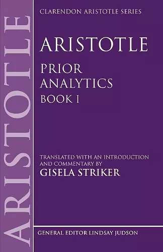 Aristotle's Prior Analytics book I cover