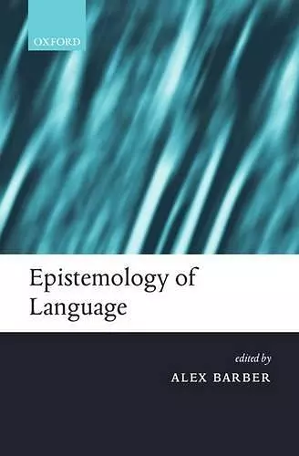 Epistemology of Language cover