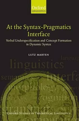 At the Syntax-Pragmatics Interface cover