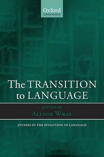 The Transition to Language cover