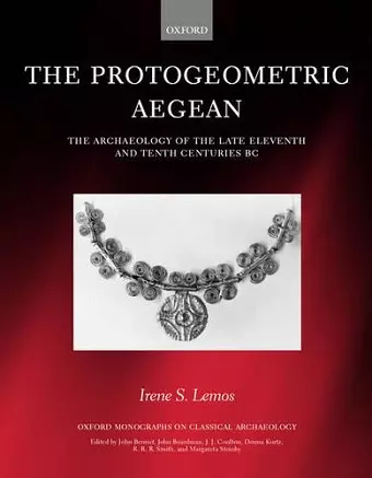 The Protogeometric Aegean cover