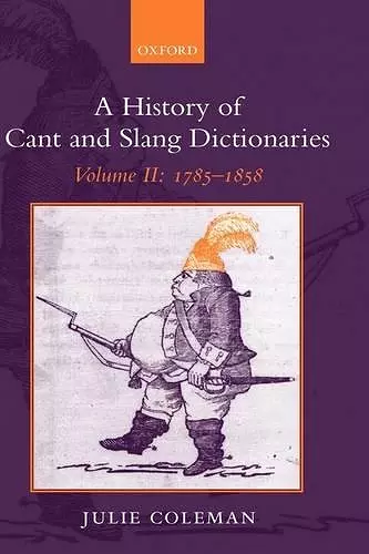 A History of Cant and Slang Dictionaries cover