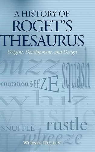 A History of Roget's Thesaurus cover