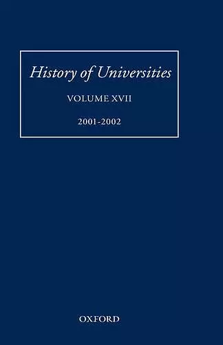 History of Universities cover