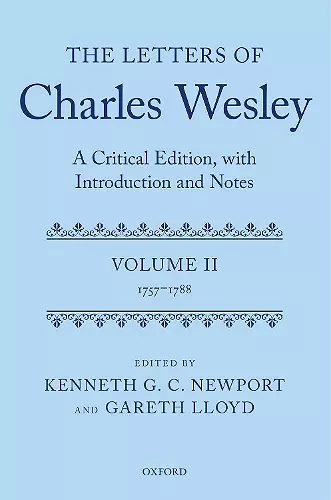 The Letters of Charles Wesley cover