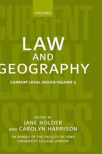 Law and Geography cover