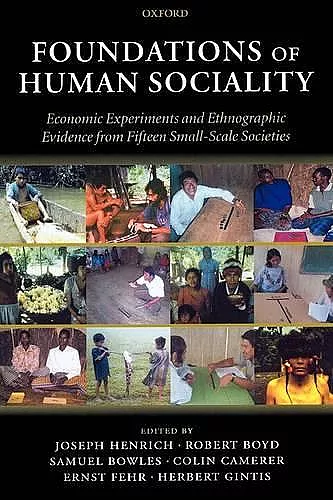 Foundations of Human Sociality cover