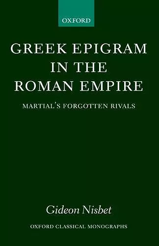 Greek Epigram in the Roman Empire cover