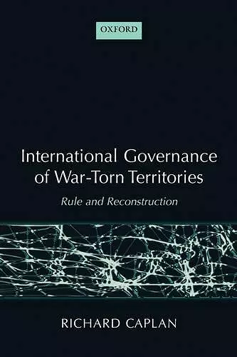 International Governance of War-Torn Territories cover