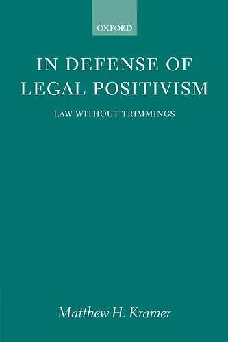 In Defense of Legal Positivism cover