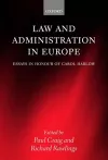 Law and Administration in Europe cover