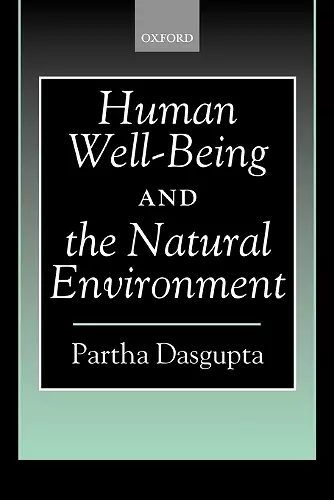 Human Well-Being and the Natural Environment cover