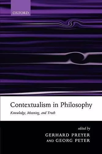 Contextualism in Philosophy cover