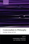 Contextualism in Philosophy cover