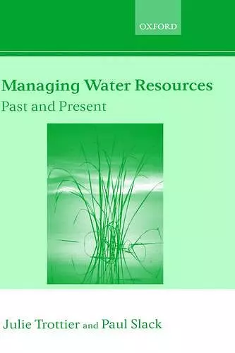 Managing Water Resources, Past and Present cover