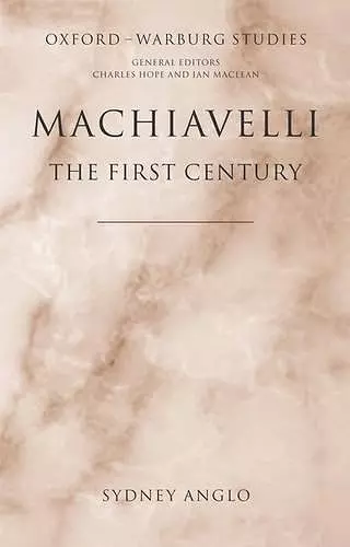 Machiavelli - The First Century cover