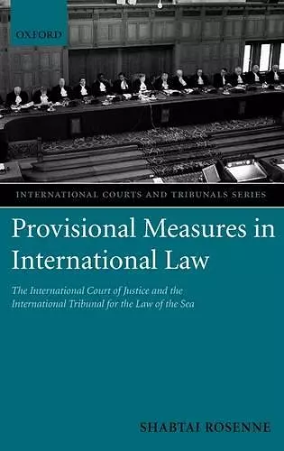 Provisional Measures in International Law cover