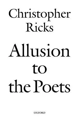 Allusion to the Poets cover