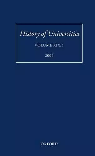 History of Universities cover