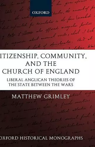 Citizenship, Community, and the Church of England cover