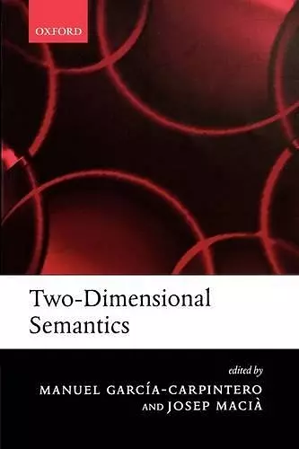 Two-Dimensional Semantics cover