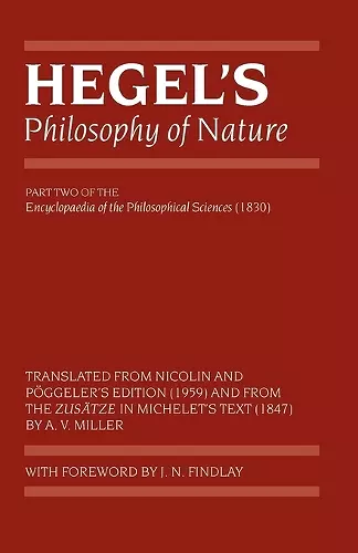 Hegel's Philosophy of Nature cover