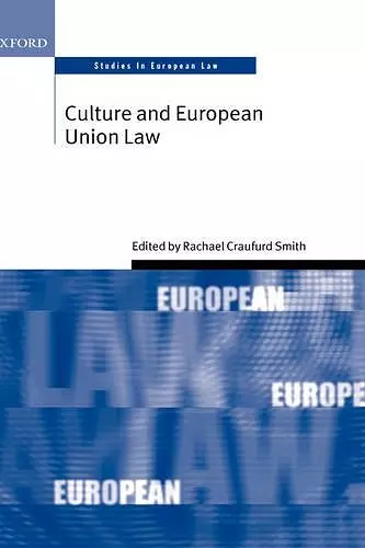 Culture and European Union Law cover