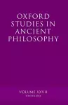 Oxford Studies in Ancient Philosophy XXVII cover