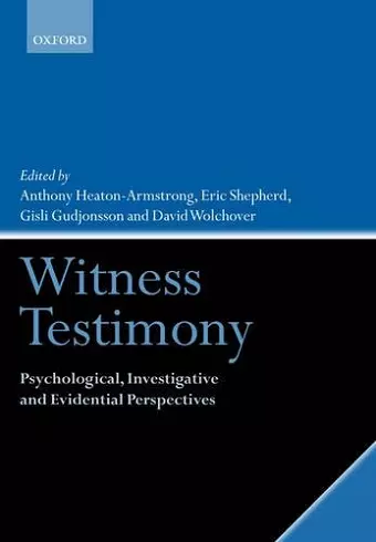 Witness Testimony cover