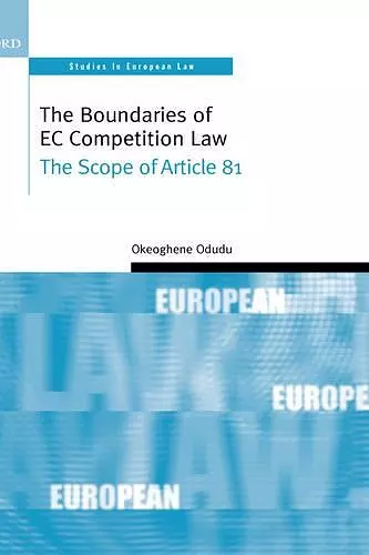 The Boundaries of EC Competition Law cover