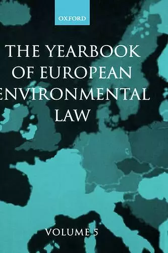 The Yearbook of European Environmental Law cover