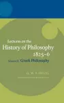 Hegel: Lectures on the History of Philosophy 1825-6 cover