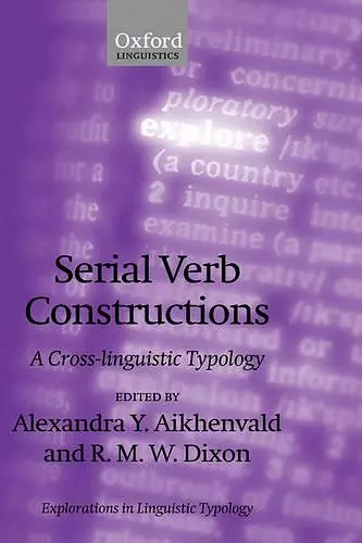 Serial Verb Constructions cover