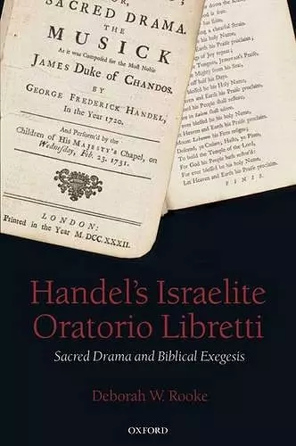 Handel's Israelite Oratorio Libretti cover