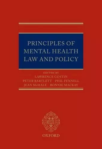 Principles of Mental Health Law and Policy cover