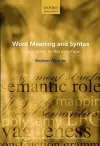 Word Meaning and Syntax cover