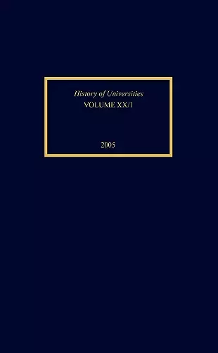 History of Universities cover