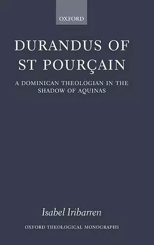 Durandus of St Pourcain cover