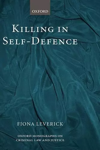 Killing in Self-Defence cover