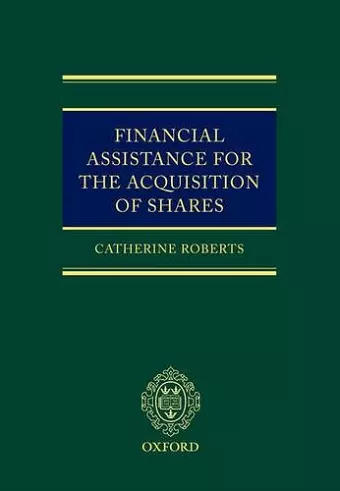 Financial Assistance for the Acquisition of Shares cover