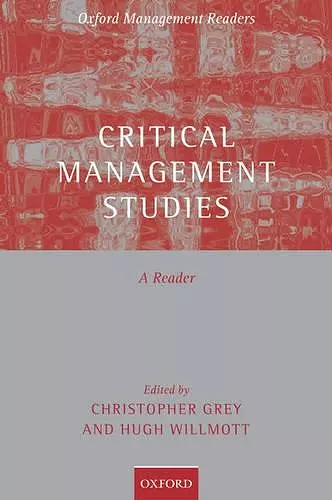 Critical Management Studies cover