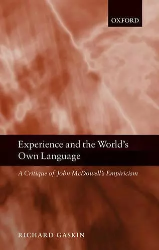 Experience and the World's Own Language cover