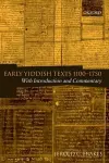 Early Yiddish Texts 1100-1750 cover