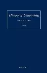 History of Universities cover